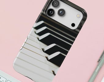 Piano Keys Keyboard iPhone Case | MagSafe Tough Protective Cover