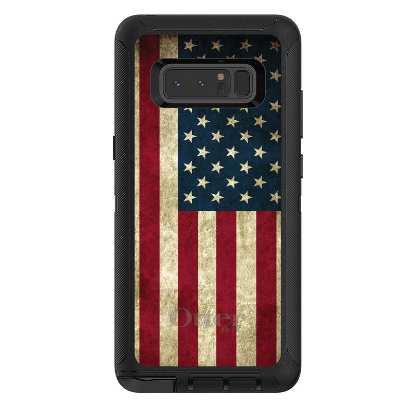 US Flag OtterBox Defender / Apple iPhone or Samsung Galaxy / Red White & Blue Weathered / Custom Personalized Monogrammed / Any Color image 9
