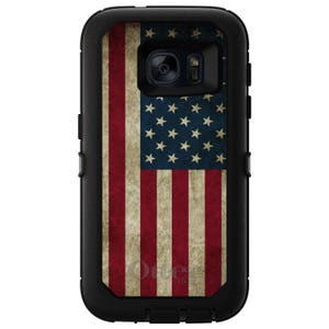 US Flag OtterBox Defender / Apple iPhone or Samsung Galaxy / Red White & Blue Weathered / Custom Personalized Monogrammed / Any Color image 7