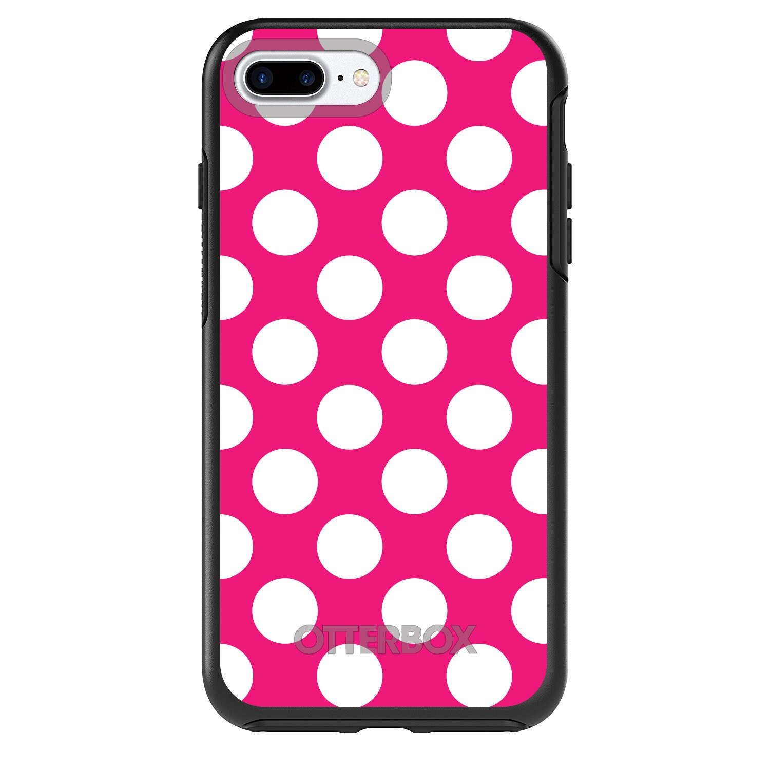 OtterBox Symmetry White and Hot Pink Polka Dots Apple Etsy