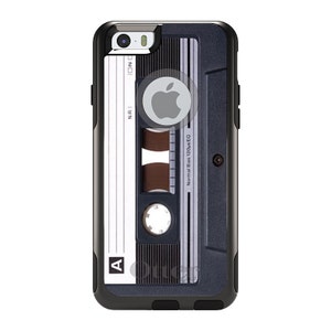 OtterBox Commuter for Apple iPhone / Samsung Galaxy (Choose Model) - Custom Monogram - Any Colors - Audio Cassette Tape
