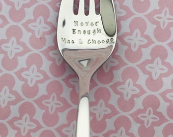 Hand Stamped Stainless Steel Spork, Custom Cutlery