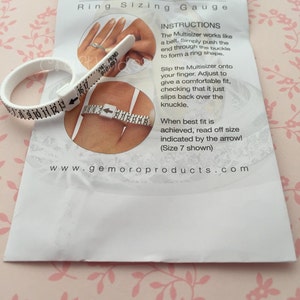 US ring sizer, multi sizer ring sizer guage, to measure your finger
