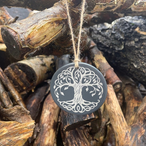 Viking Slate Decoration, Yggdrasil, the Tree of Life, Icelandic