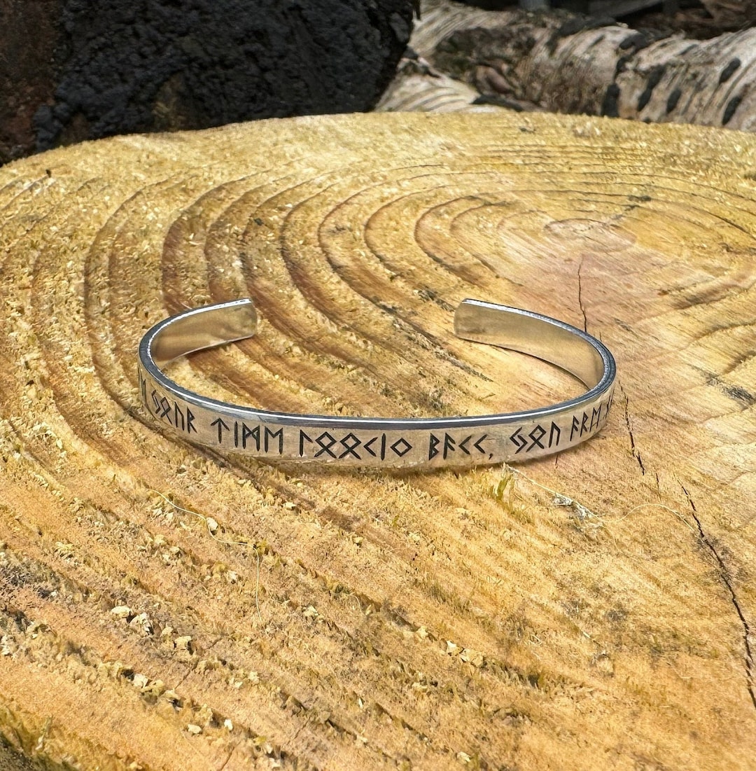 Viking Rune Longer Cuff, Don't Waste Your Time Looking Back, You're Not ...