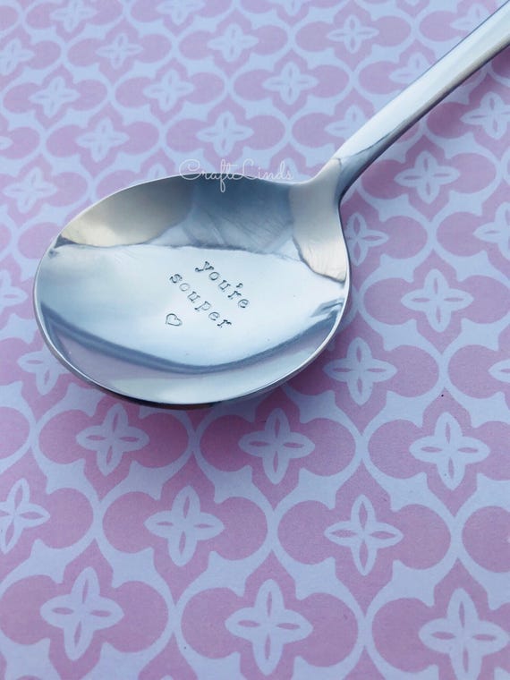 The LUNCH BOX Spoon. CUSTOM Hand Stamped Spoon. Personalized Name