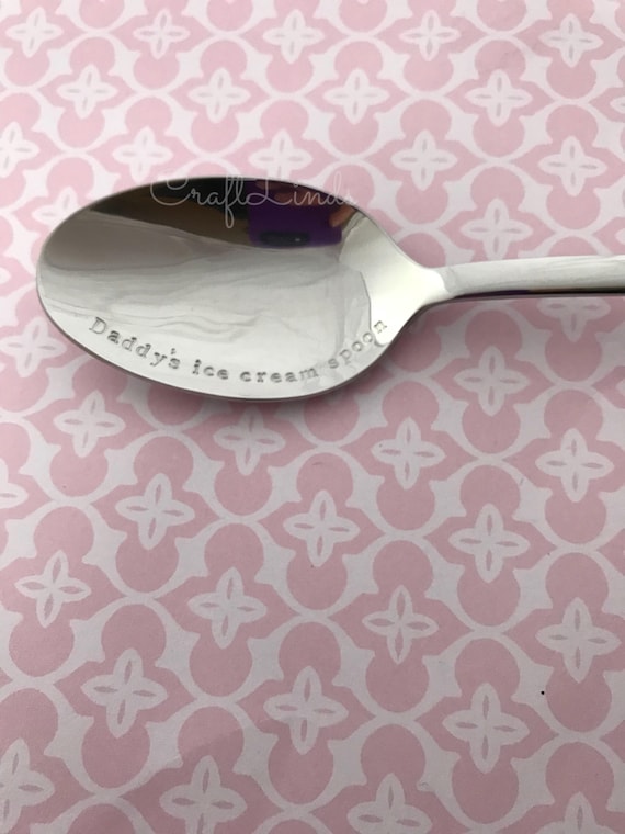 The LUNCH BOX Spoon. CUSTOM Hand Stamped Spoon. Personalized 