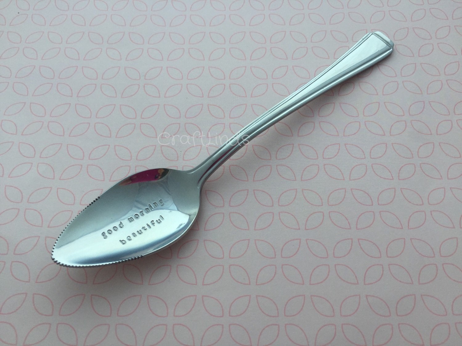 Hand Stamped Grapefruit Spoon Decorative Handle good Etsy UK