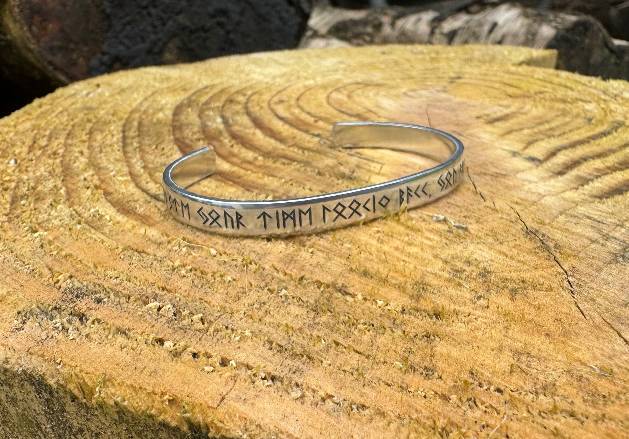 Back At You Rune Viking Rune Longer Cuff, Don't Waste Your Time Looking Back, You're Not ...