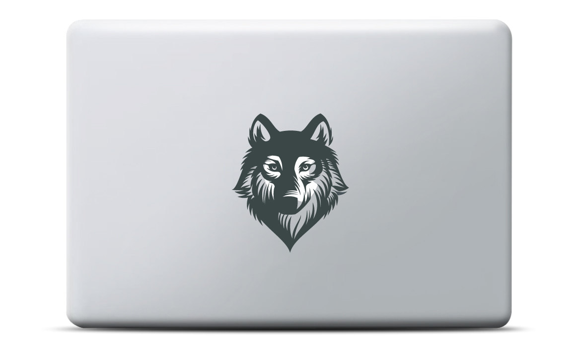 Wolf MacBook sticker Laptop decal MacBook Air MacBook Pro Etsy