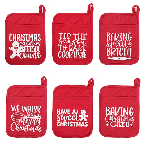 I'll Be GnomeChristmas Set of 4 Placemats OR Oven Mitt, Pot