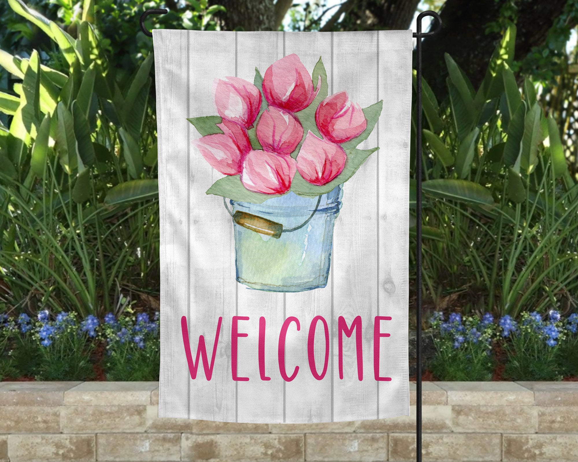 Spring Garden Flag | Welcome Flag | Spring Garden Flag | Porch Decor ...