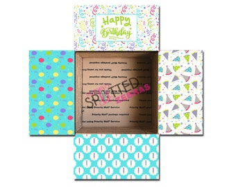 Care Package Sticker Kit | Birthday Gift Present | Happy Birthday Turquoise