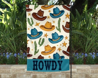 Welcome Garden Flag | Howdy | Welcome Flag | Yard Decor | Garden Decor | Porch Decor