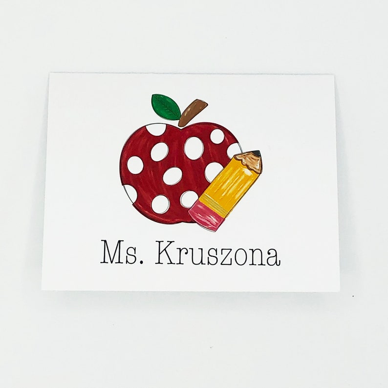Personalized Teacher Note Card Set | Teacher Appreciation | Teacher ...