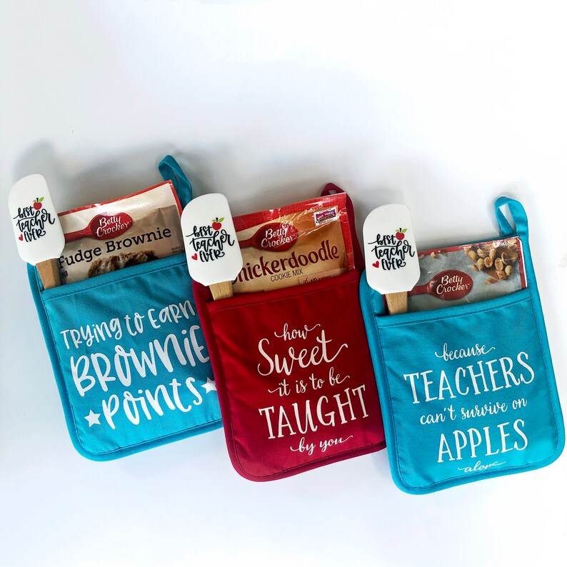 Teacher Gift Potholder Teacher Gift Oven Mitt Teacher Gift Etsy