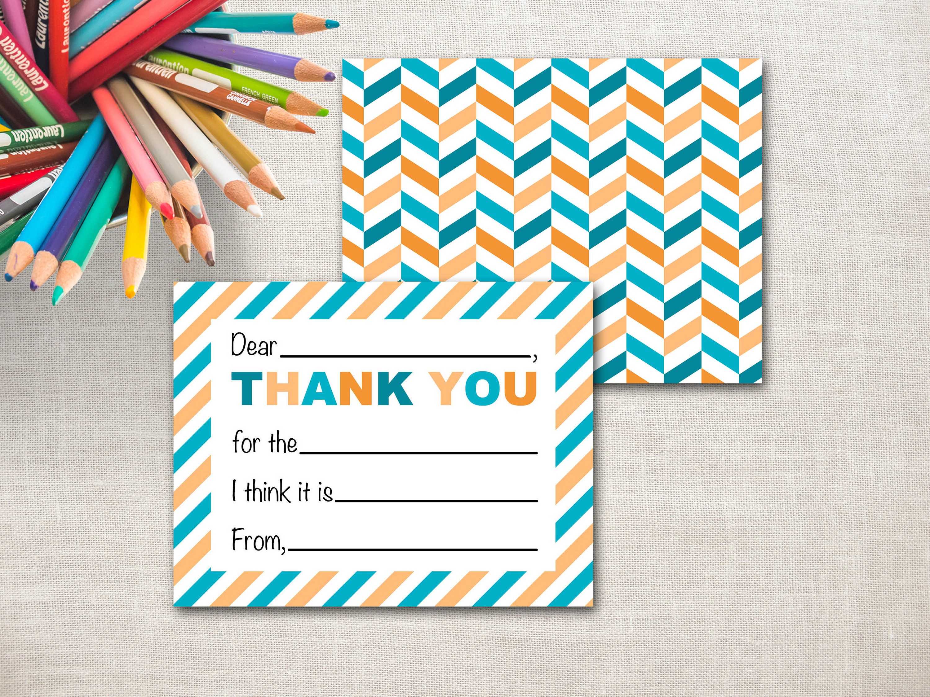Fill in the Blank Thank You Notes for Kids | Thank You Cards for Boy ...