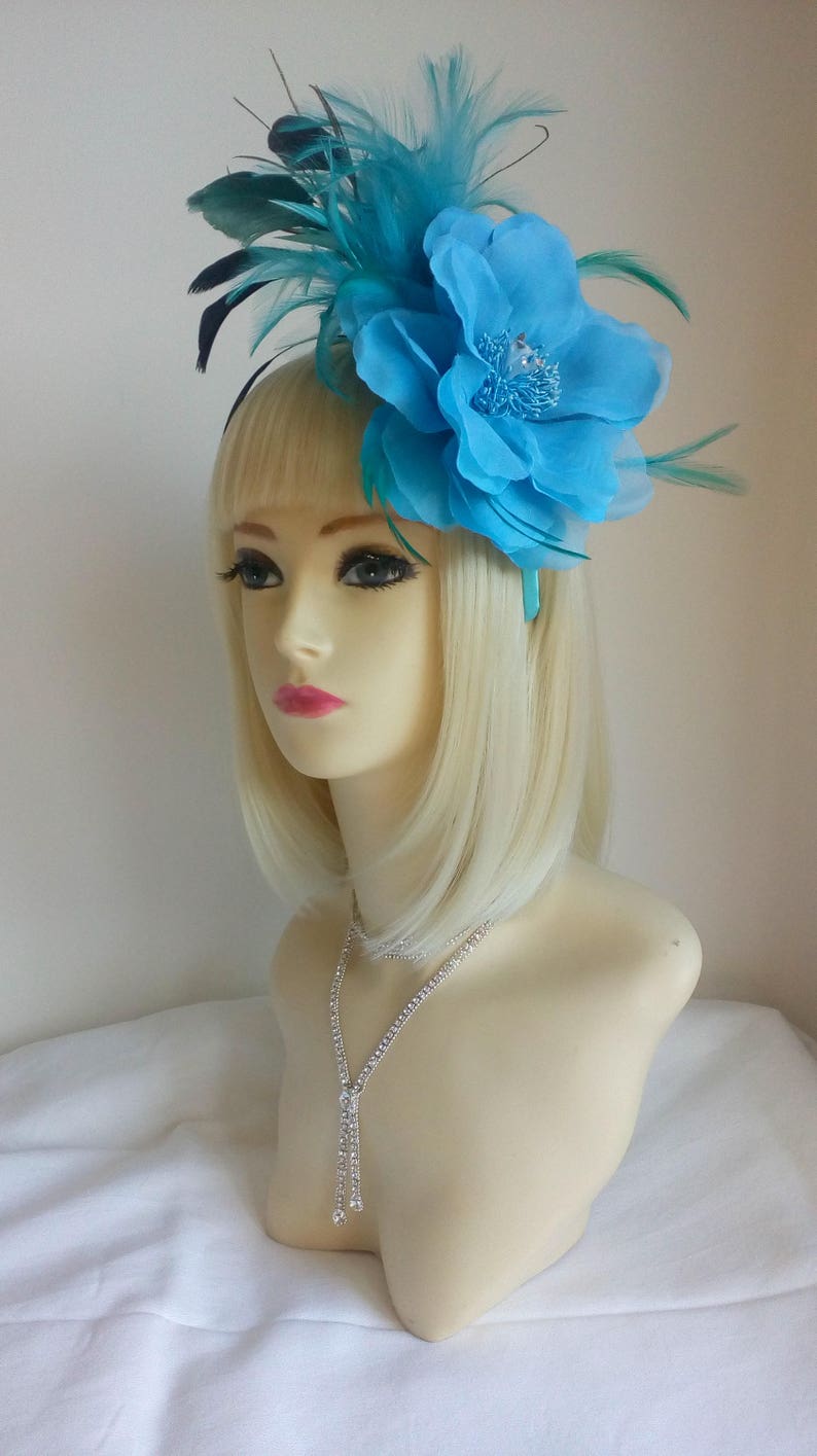 Turquoise Dress Ladies Wedding Hats