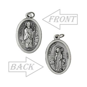 Saint Patrick Medal, Saint Bridget, Devotional Charm, Patron Saint of Ireland, Saint Patricks Day, Irish traditions, Protection from Snakes