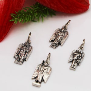 Archangel Michael Holy Charm, Guardian Angel Medal, Archangel Gabriel Religious Medal, Archangel Uriel, Necklace Bracelet Medal, Rosary Part