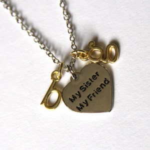 Sister Jewelry, Best Friend Jewelry, Initial Necklace, Personalized Jewelry, Birthstone Jewelry, Gift For Her