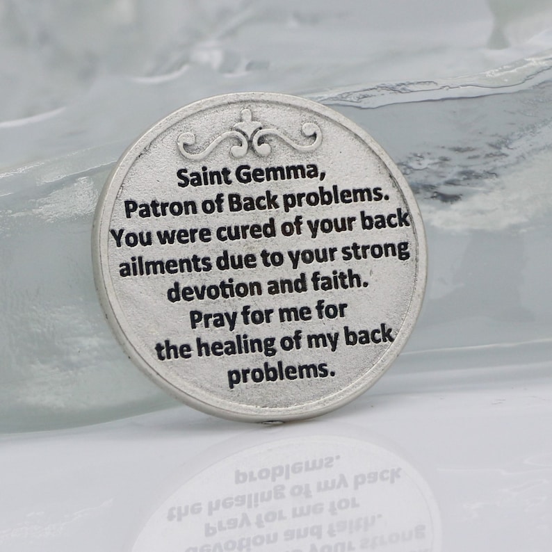 Saint Gemma Galgani Patron Saint of Back Pain Healing Etsy