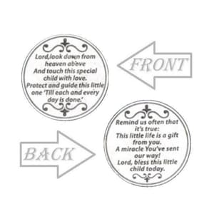 Baby Blessing Gift, Child Blessing, Protection Token, Baptism Gifts, Lords Blessings, Religious Coin, Pocket Token Coin, Religious Gifts