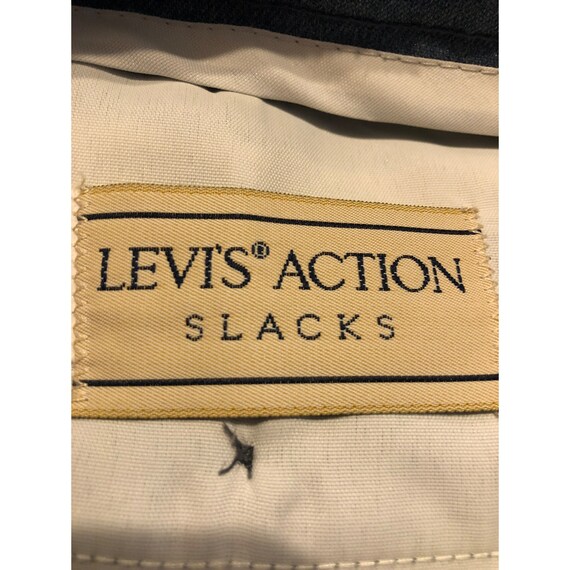 VTG LEVI'S Action Slack's High Waist Lt Blue Sz 4… - image 4