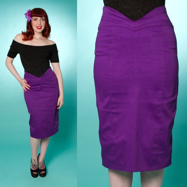 REDUCED! X Small - Purple Wiggle Skirt by Miss Fortune