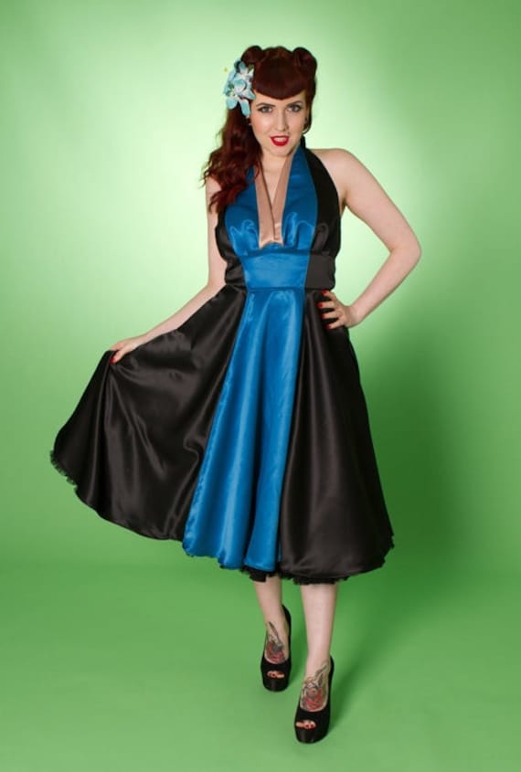 Satin swing clearance dress