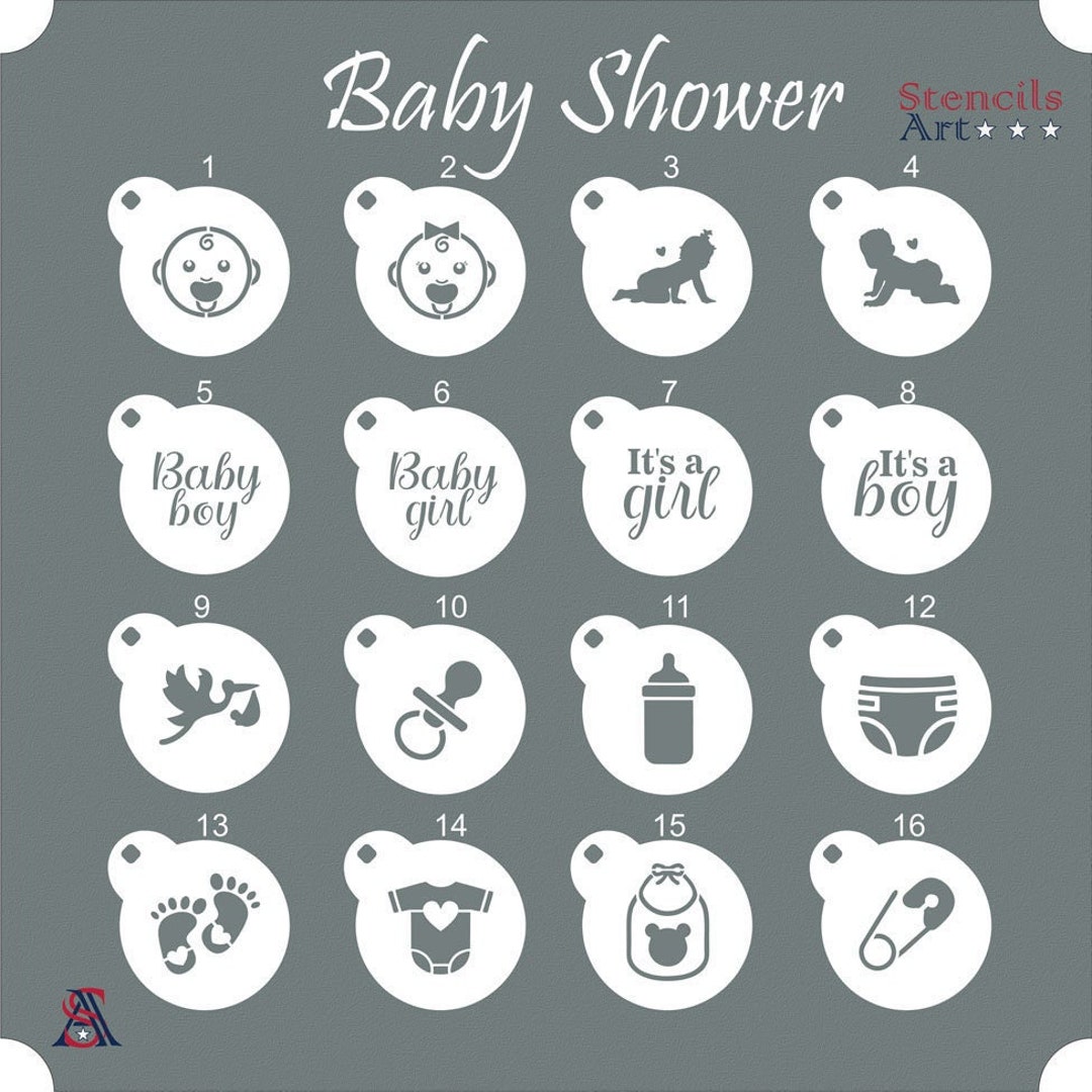 Baby Shower Stencils Cookie Stencils Macaron Stencils Baby Shower baby-shower-stencils-cookie-stencils-macaron-stencils-baby-shower