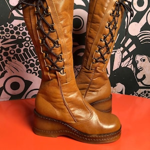 Tall wedge boots canada clearance