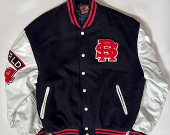 Vintage 1994 Rolling Stones Brockum Rockware Bomber Varsity Jacket US Mens Size XL