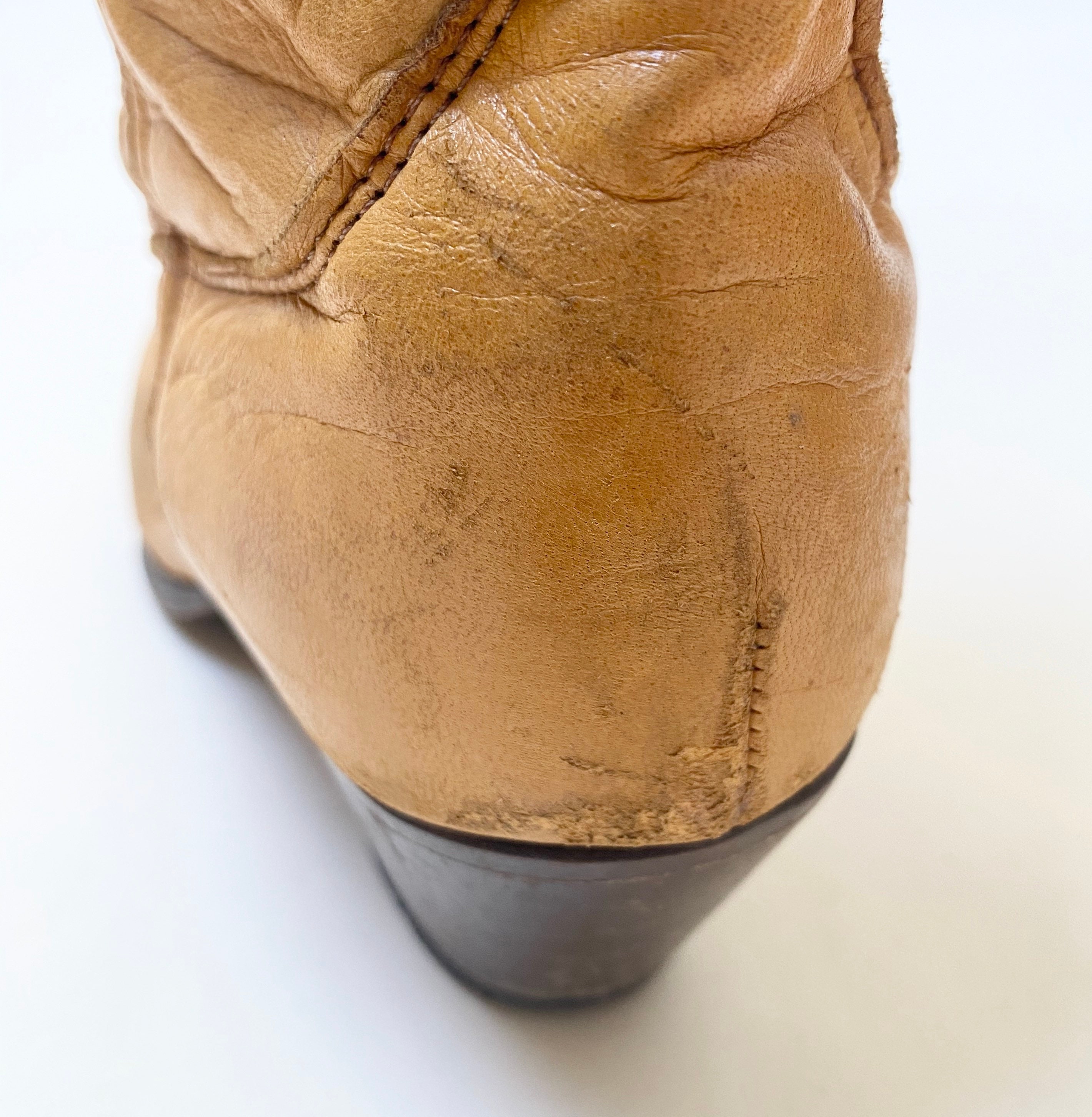Vintage Buckskin Tan Cowboy Boots Leather Western Laredo 6 1/2 | Etsy