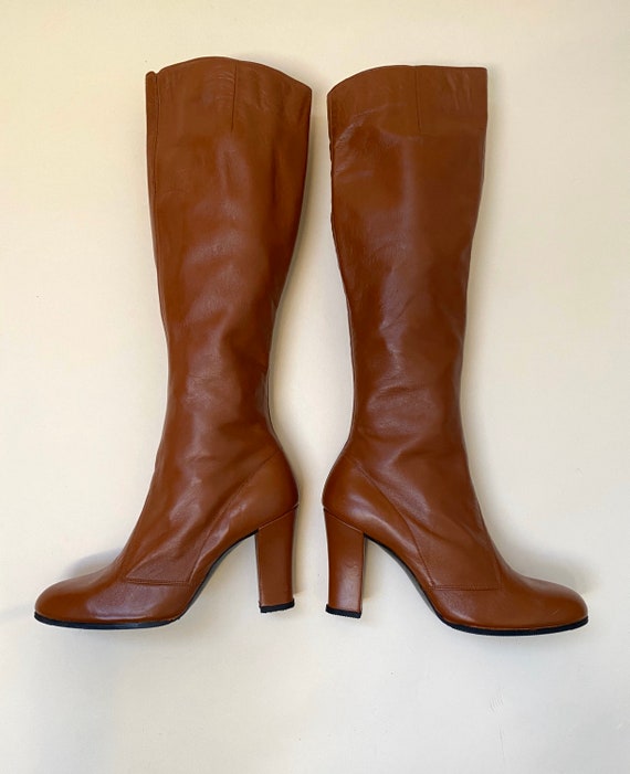 Vintage Dead Stock 1970's Knee High Go Go Boots Si