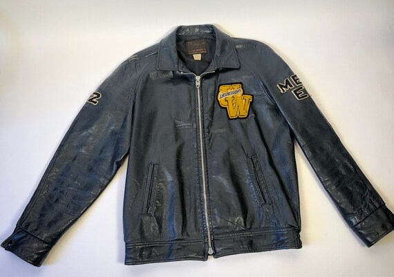 Vintage University Of Waterloo Leather Varsity Jacket 1982 Etsy