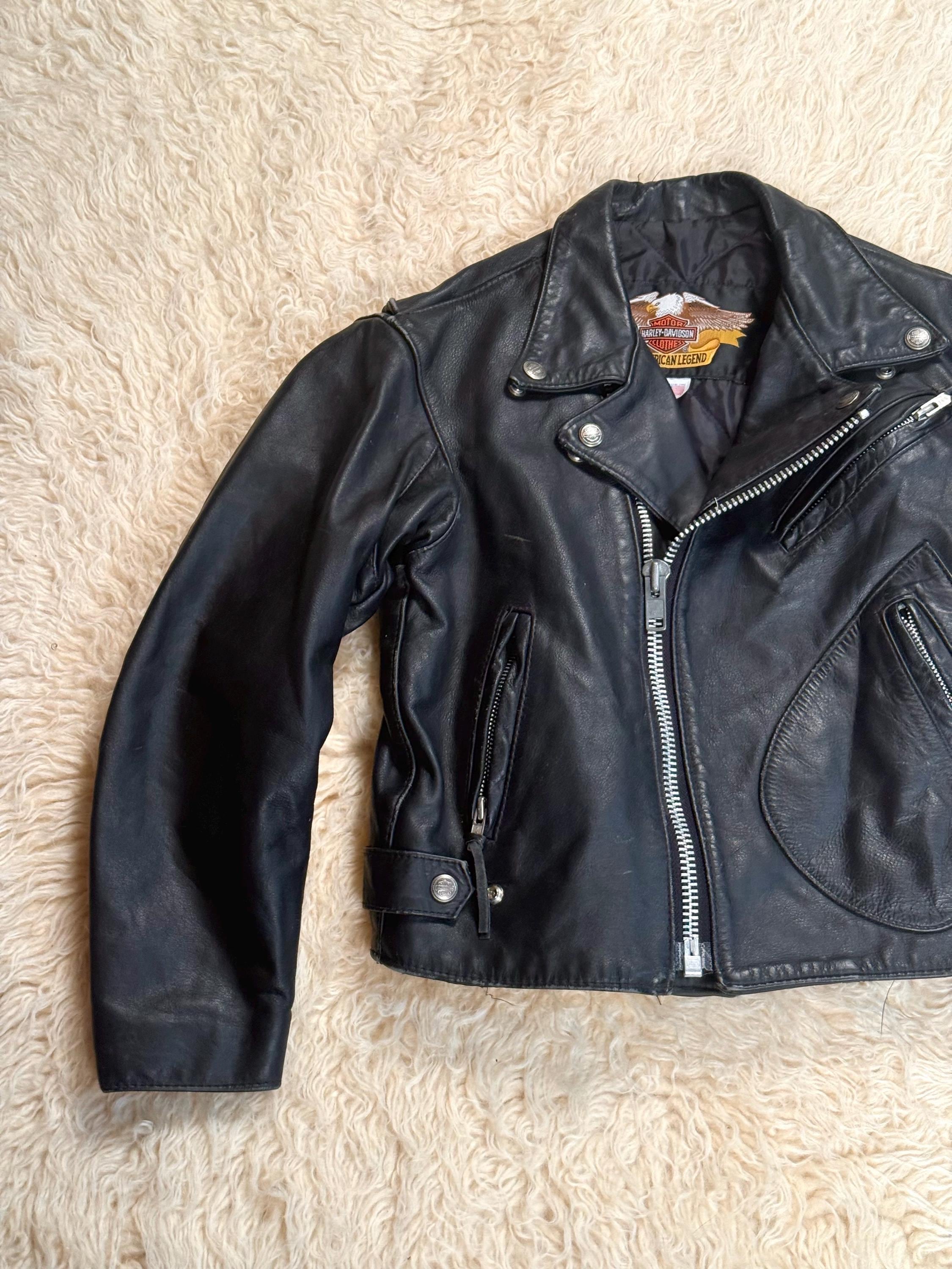 Harley Davidson Used Leather Jacket - Etsy