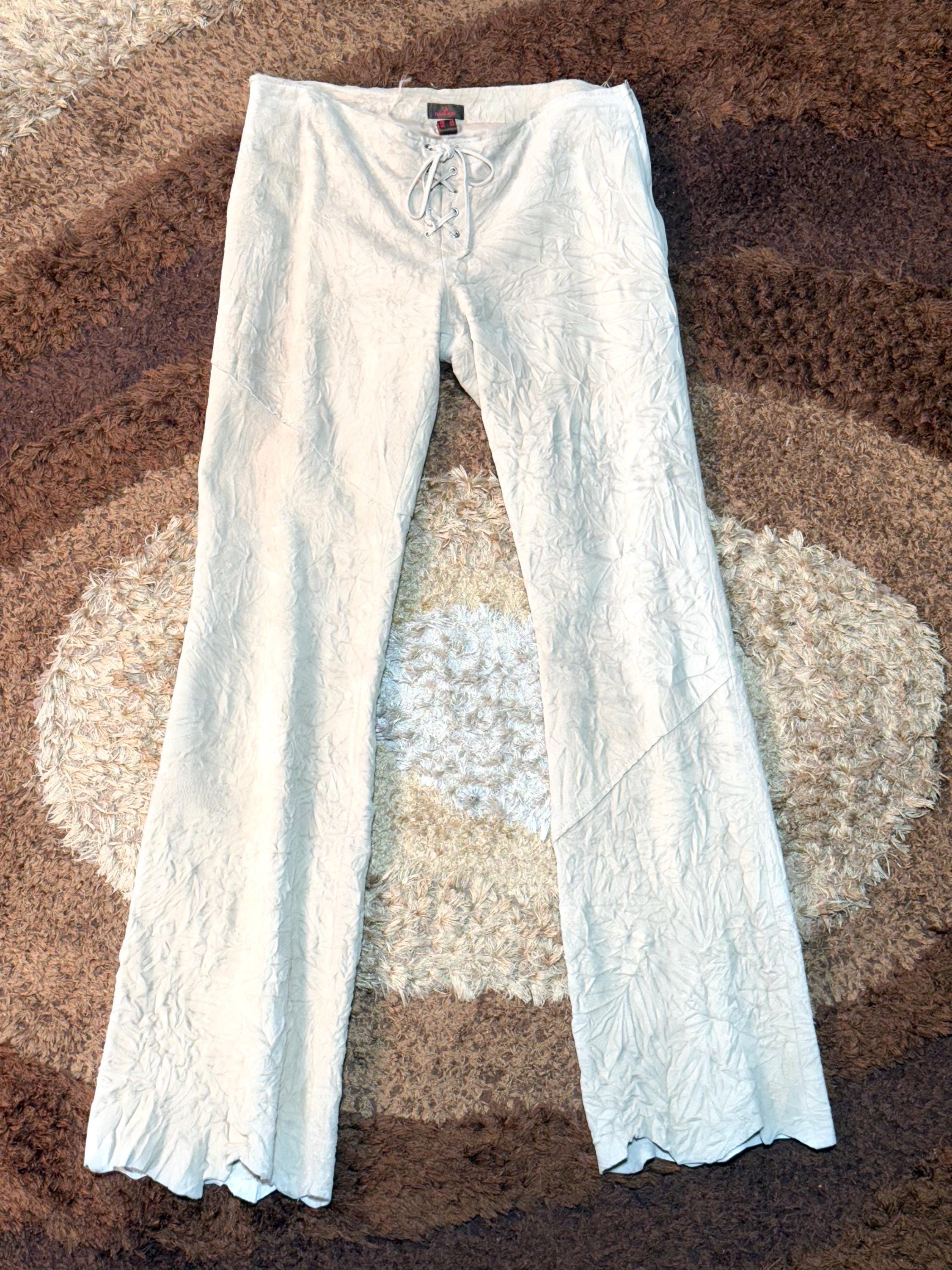 Y2k Suede Pants - Etsy Australia