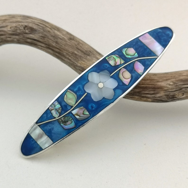 mother of pearl hair clip