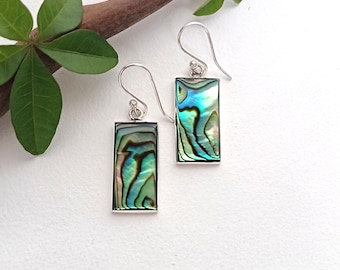 Ocean Inspired Abalone Shell Earrings, Handcrafted Mexican Jewellery