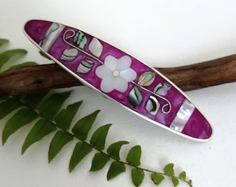 Mother of Pearl Hair Clip, Handcrafted Abalone Shell  display picture 1