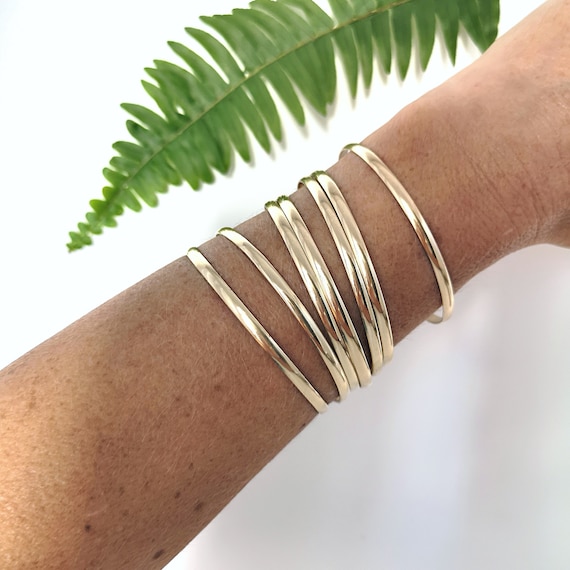 Rosa 7 Day Bamboo Design Bangle Set - Chamorro Jewelry by Rosa Marianas