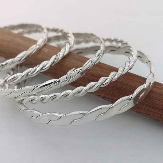 Set of 5 Bangles Stacking Bangles Assorted Bangle Set Stacking