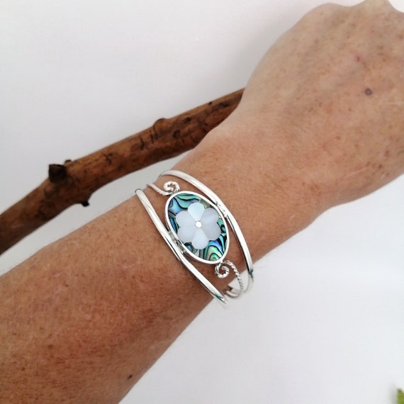 Abalone cheap cuff bracelet