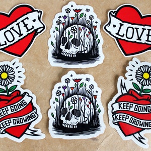 Stickerpakket Chris Bourke Art - stickerpakket SIX PIECE