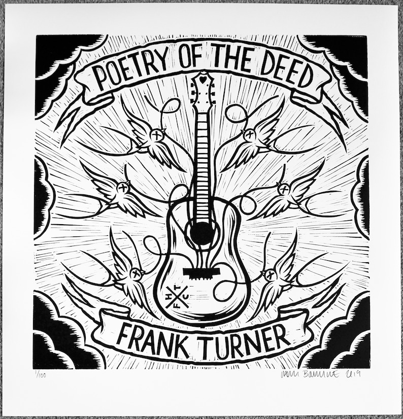 Frank Turner Poetry of the Deed 10 year anniversary album artwork Chris Bourke