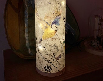 Bluetit Paper Lantern Shade