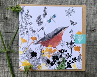 Nuthatch Art Card