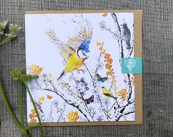 Bluetit Art Card