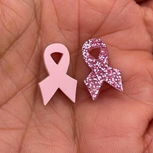 Pink Awareness Acrylic Stud, DIY Earrings, Acrylic Findings, Acrylic Blanks, Earring Findings, Breast Cancer Studs, October Earrings